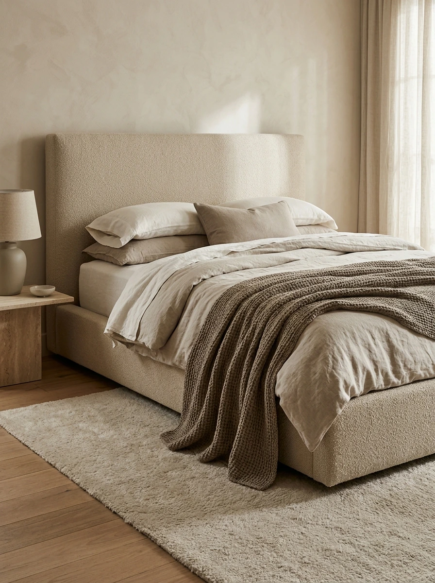 When the Bed Frame Matters in a Sophisticated Bedroom and When It Should Disappear