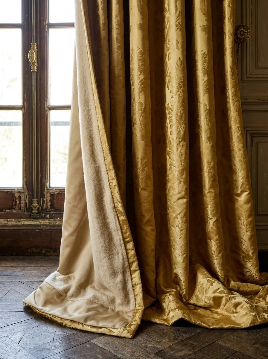 Which Drapery Fabric Earns Its Place in a Traditional Living Room?