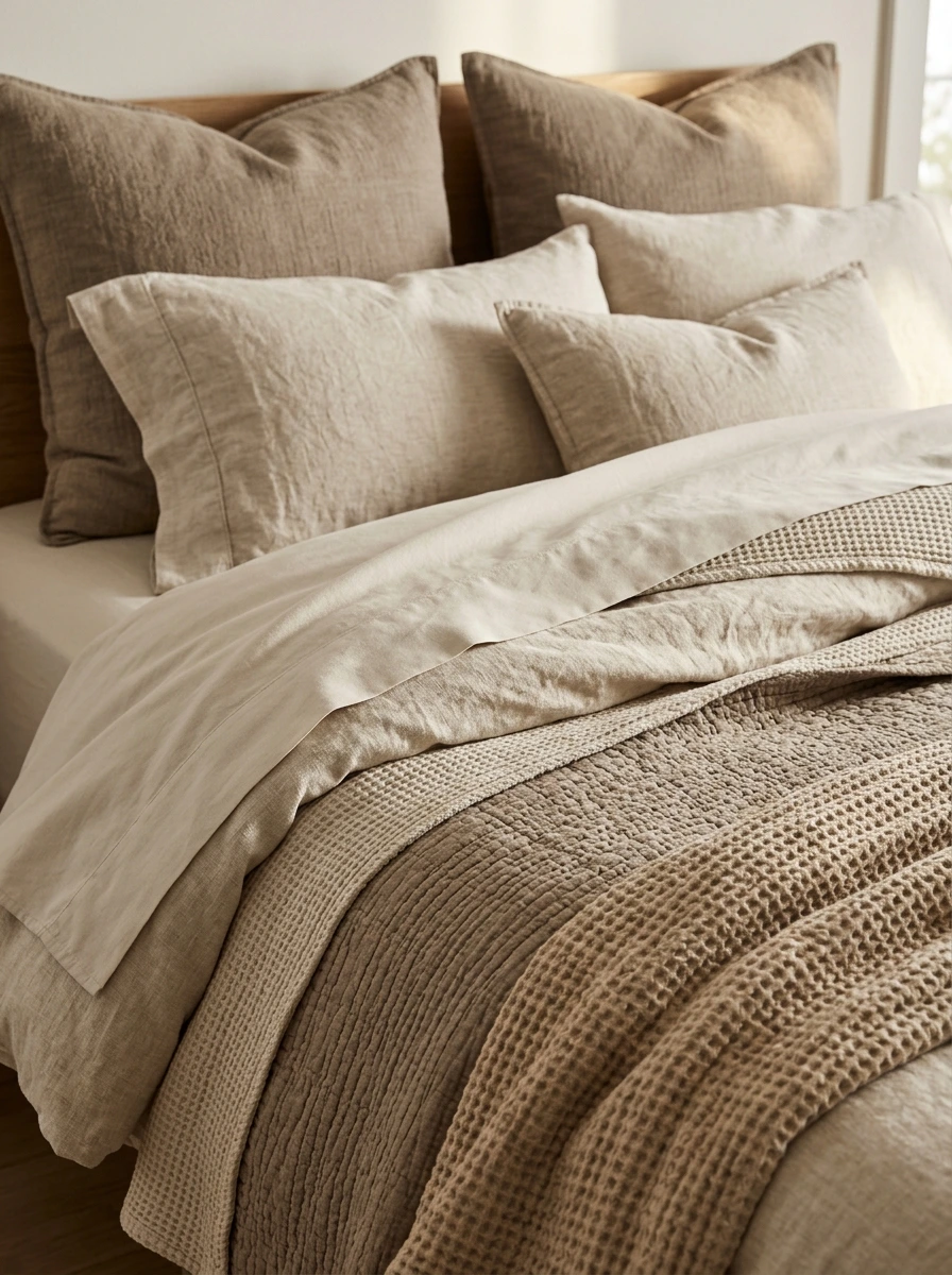 Why a Sophisticated Master Bedroom Needs Five Layers on the Bed, Not Five Pillows