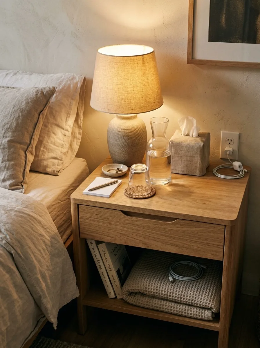 Why the Bedside Table in a Guest Room Is the Single Most Important Piece of Furniture in the Room